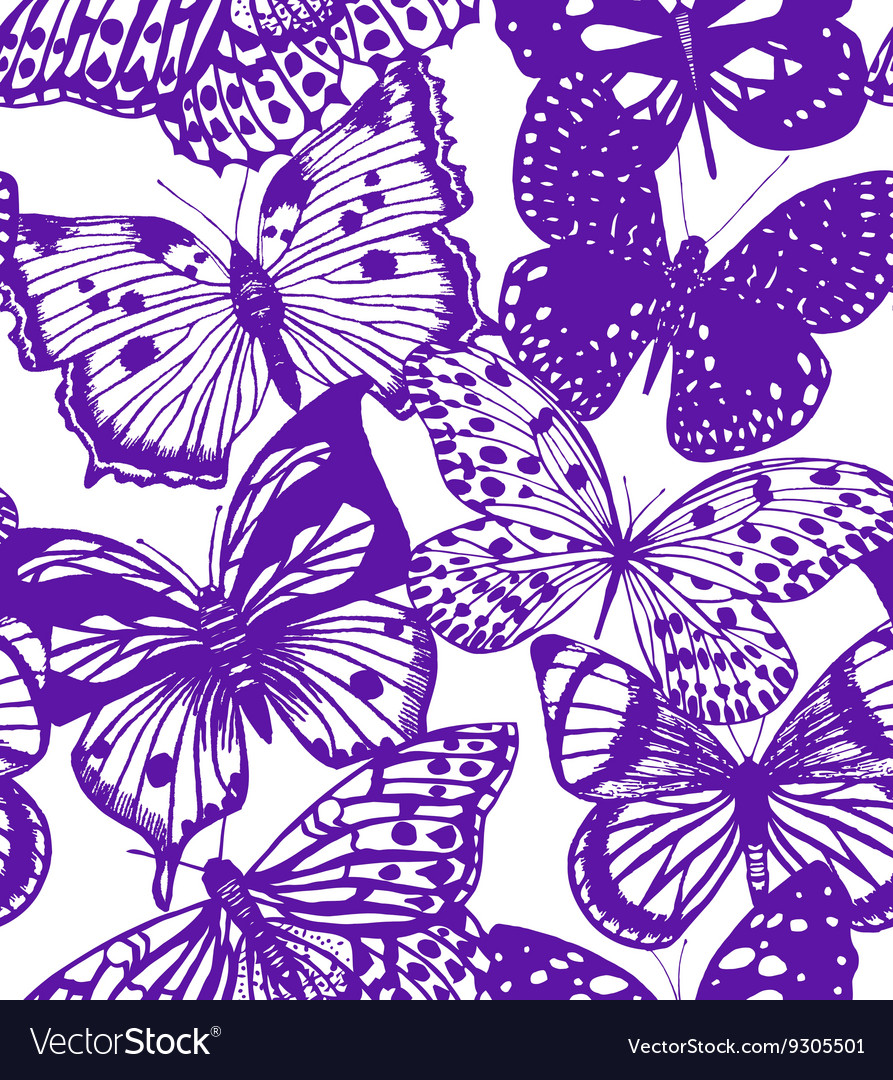 Background with butterflies