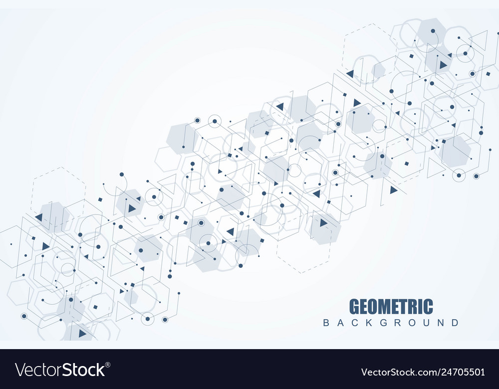Big data visualization background modern vector image Big data visualization background modern