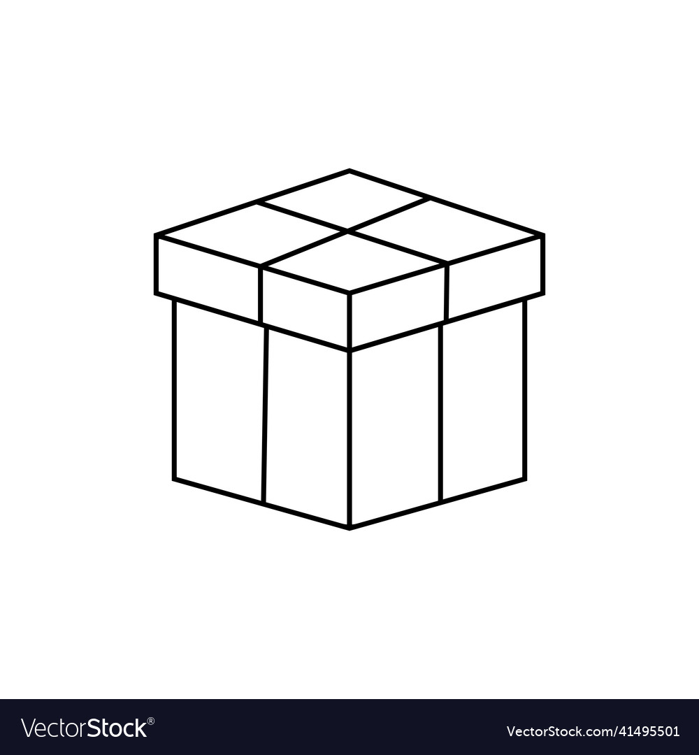 Box icon thin line for web and mobile modern