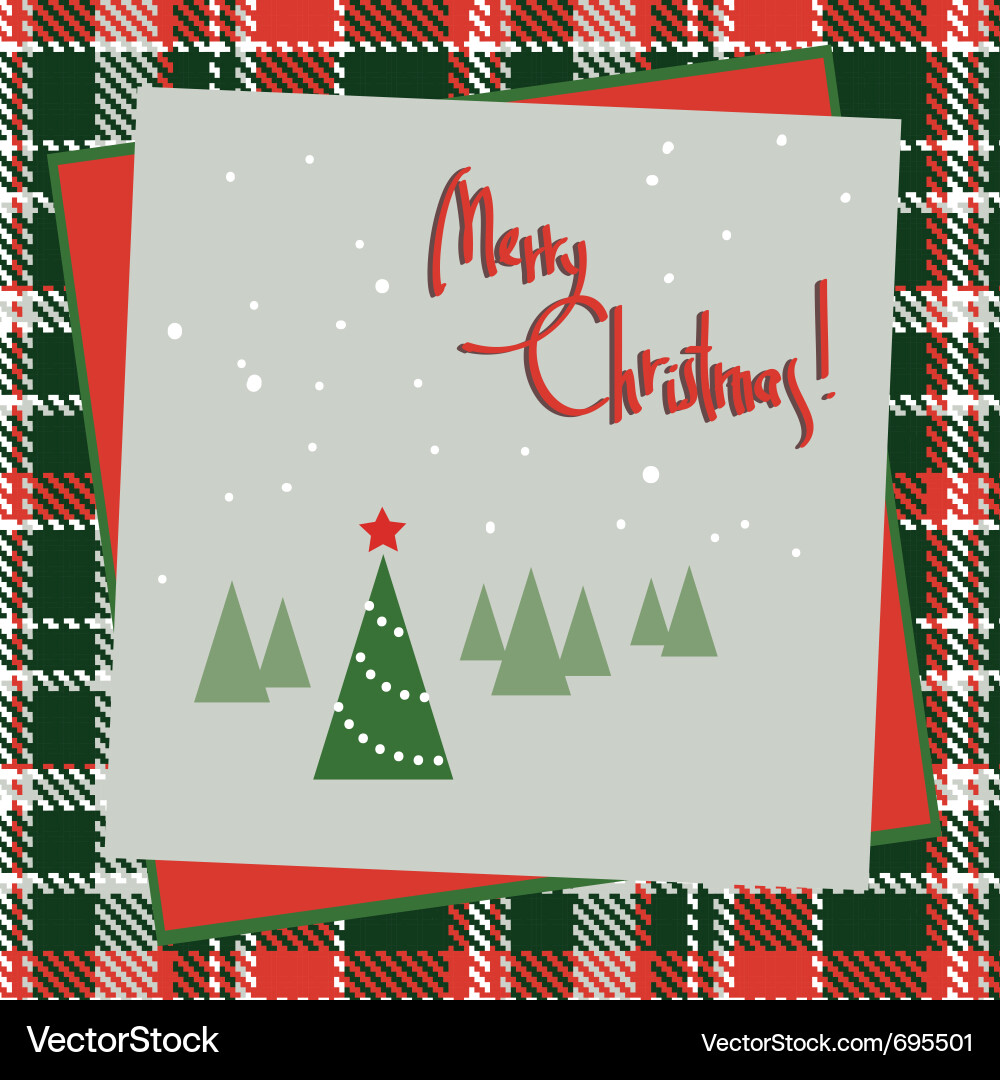 Christmas background with tree Royalty Free Vector Image