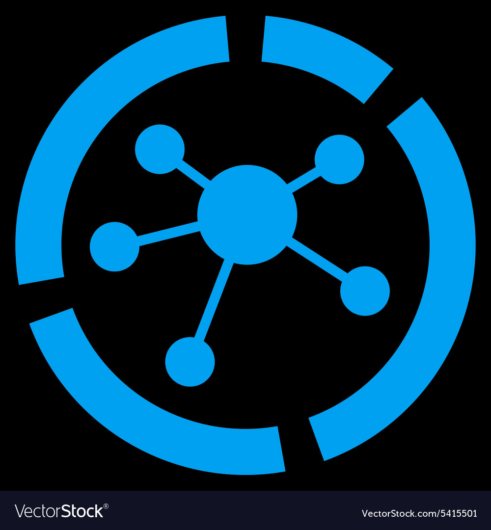 Connections diagram icon from business bicolor set