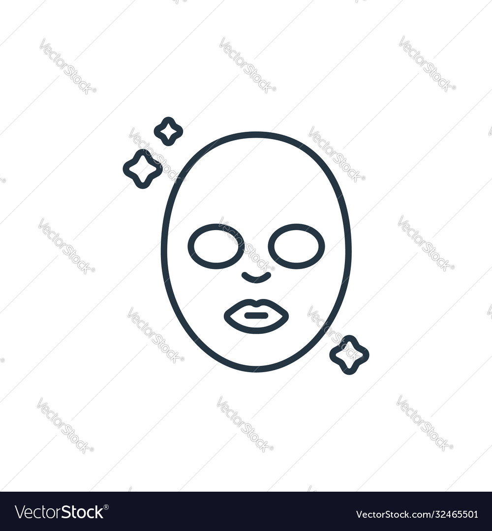 Face mask icon isolated on white background