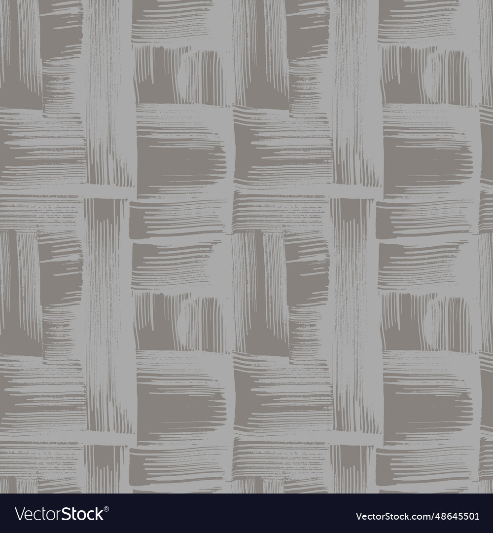 Grunge dry brush strokes beige seamless pattern