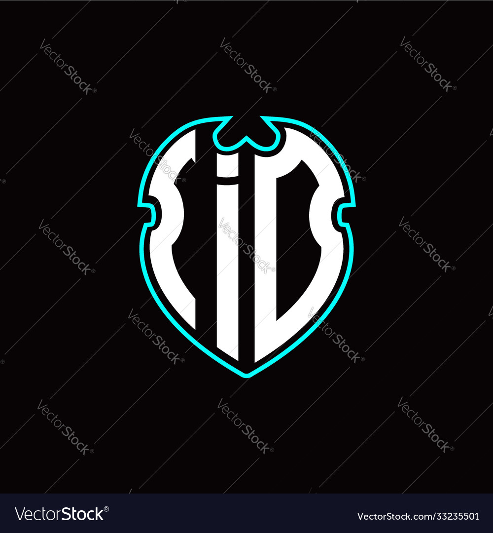 I o initial logo design with a shield shape vector image I o initial logo design with a shield shape