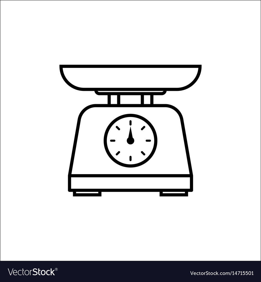 Kitchen Scale Vector Illustration Stock Vector (Royalty Free