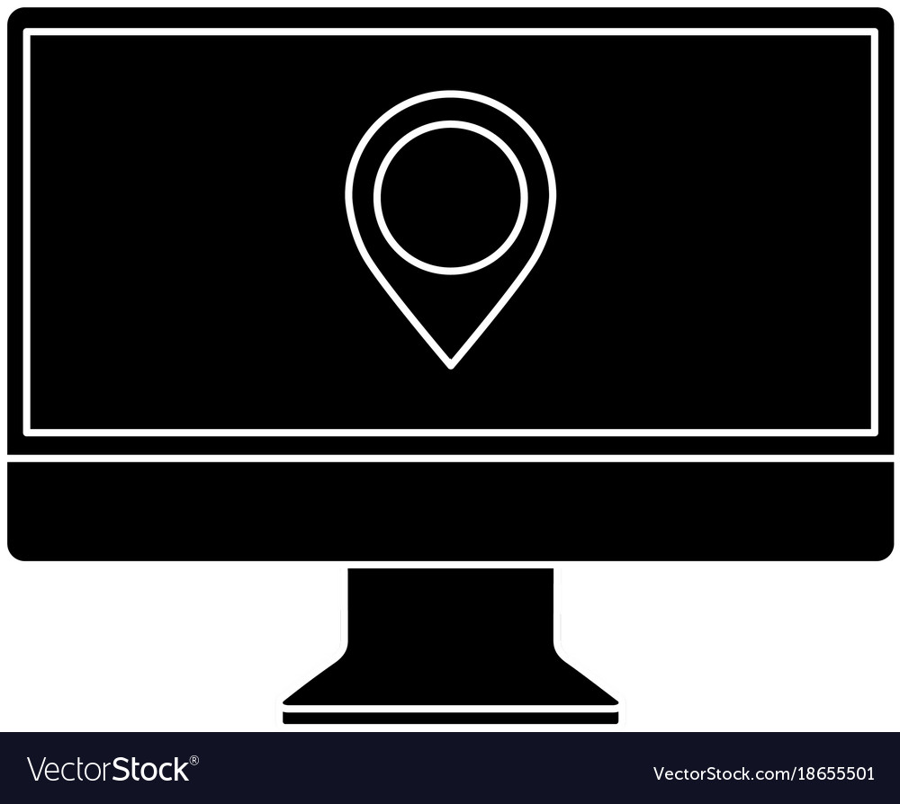 Monitor Computerpointer-Karte auf Bildschirm-App
