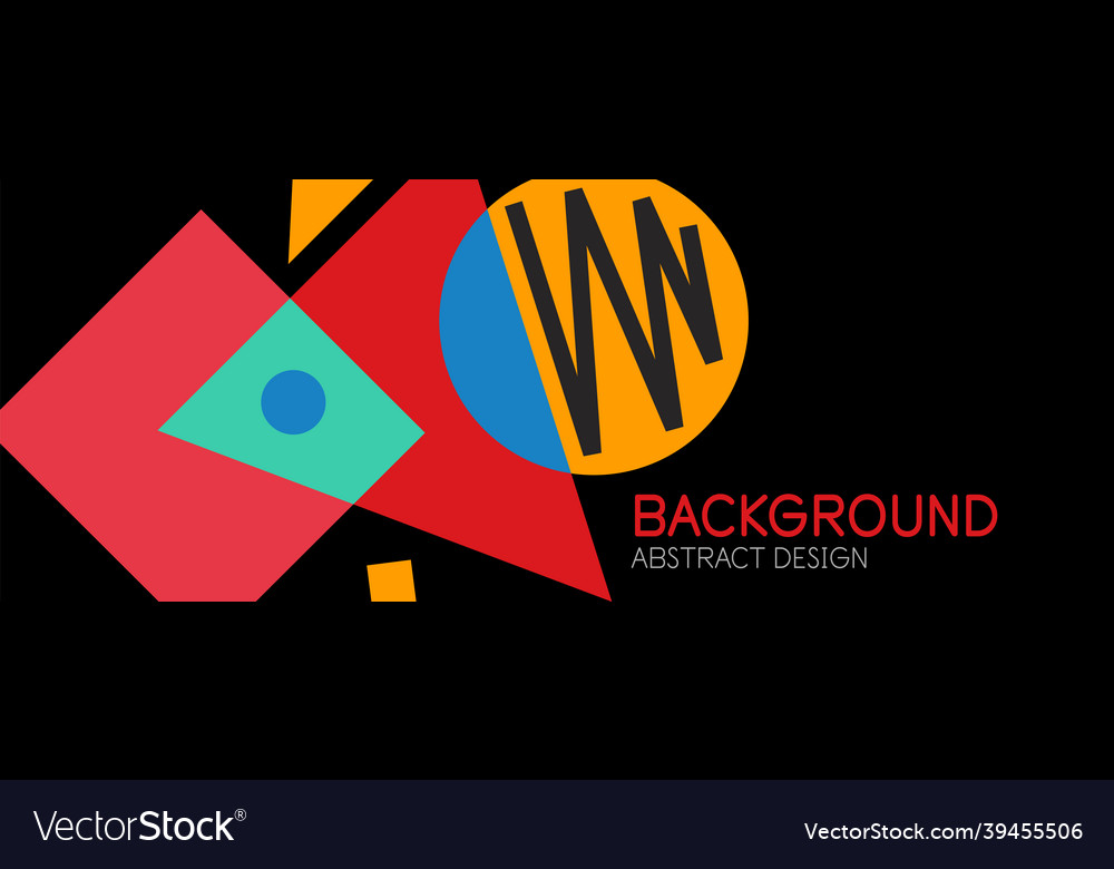 Abstract background blocks lines triangles vector image Abstract background blocks lines triangles