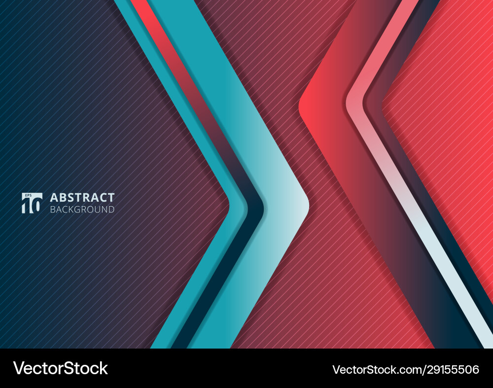 Abstract modern gradient vibrant color triangle Vector Image