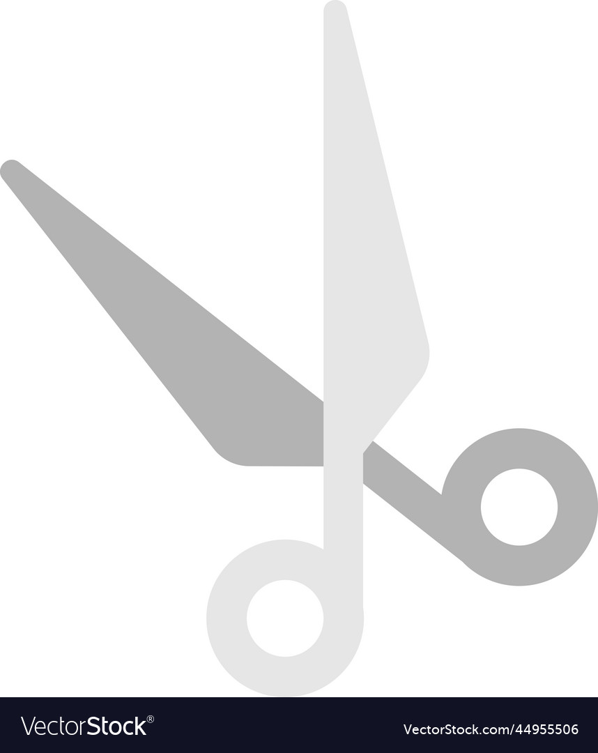Barber scissors in minimal style vector image Barber scissors in minimal style
