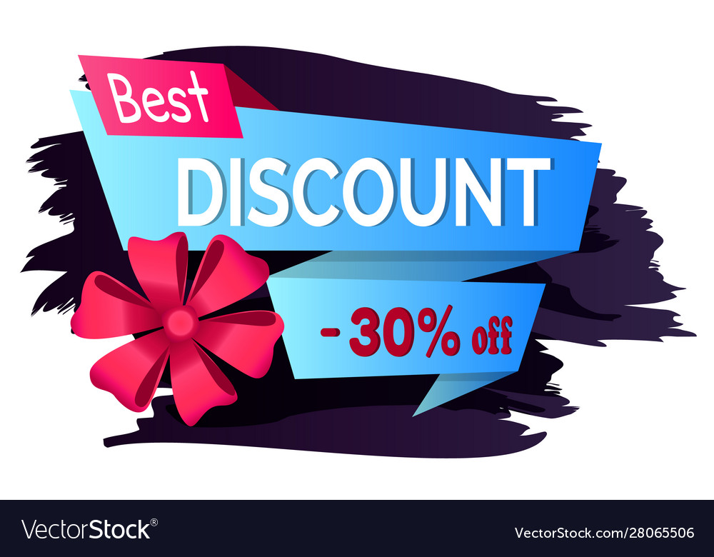 Снижение цены на 30 процентов. Best discount. - 30% Discount banner.