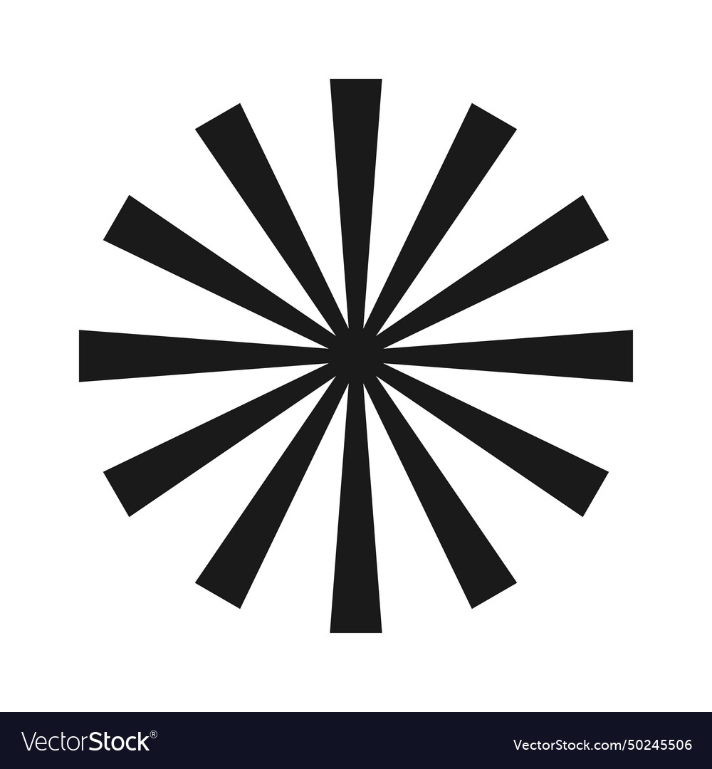 Black and white sunburst pattern Royalty Free Vector Image