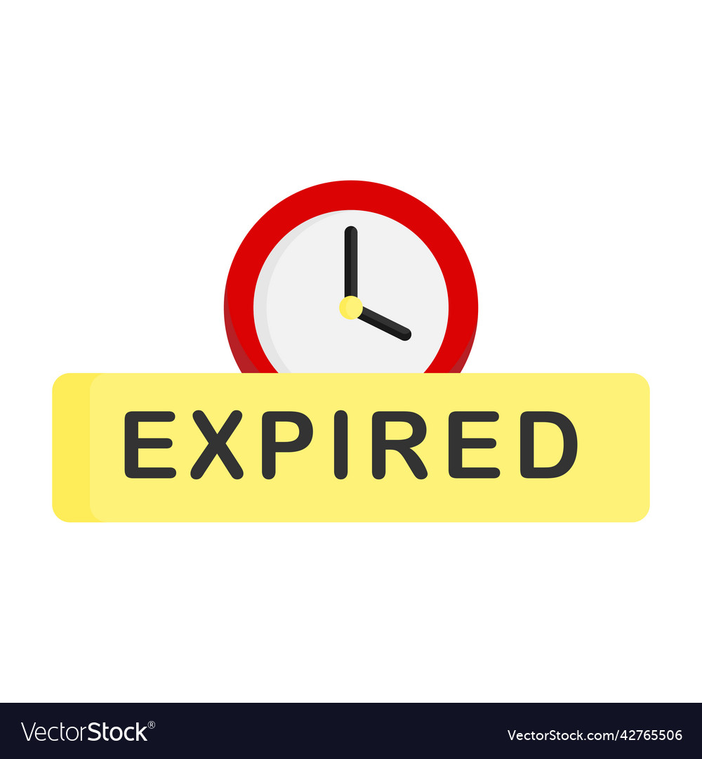 Expired icon design template