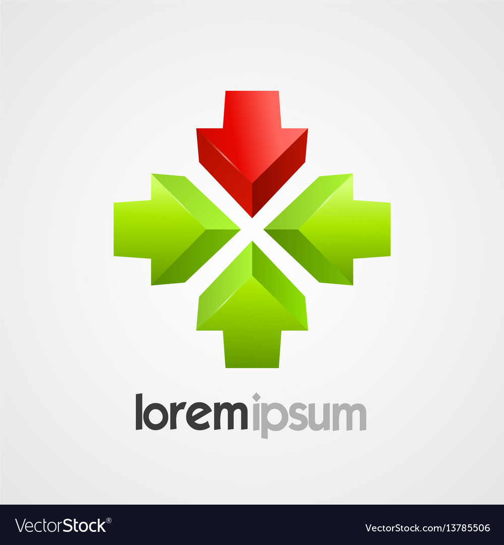 Geometric Arrows Icon Template