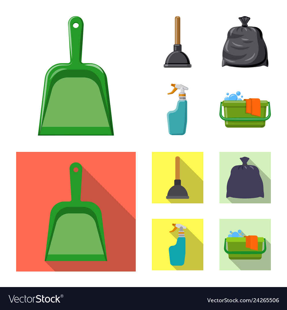 Isolated object of cleaning and service symbol vector image Isolated object of cleaning and service symbol