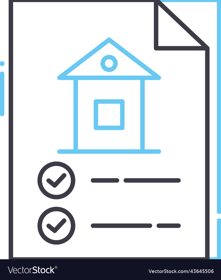 Primary data files line icon outline symbol vector image Primary data files line icon outline symbol