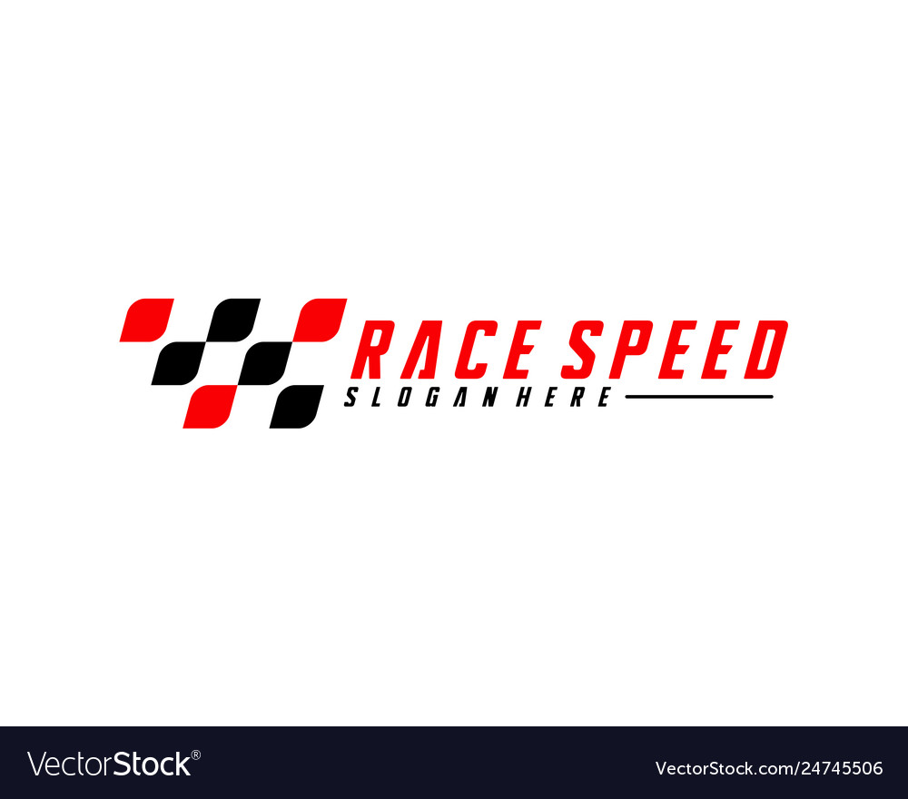 Race flag design concepts icon speed simple vector image Race flag design concepts icon speed simple