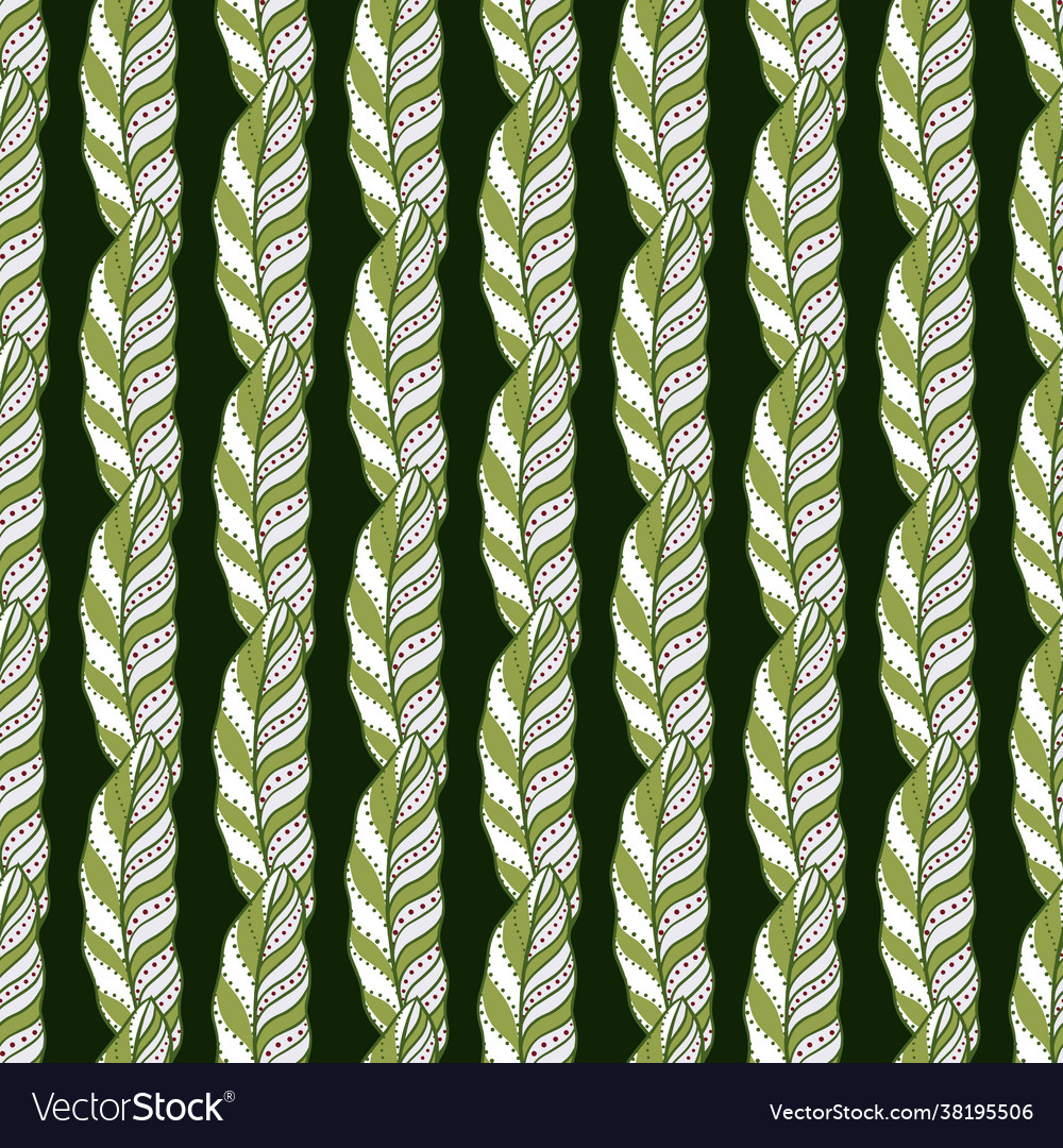 Seamless nature pattern with abstract botanic vector image Seamless nature pattern with abstract botanic