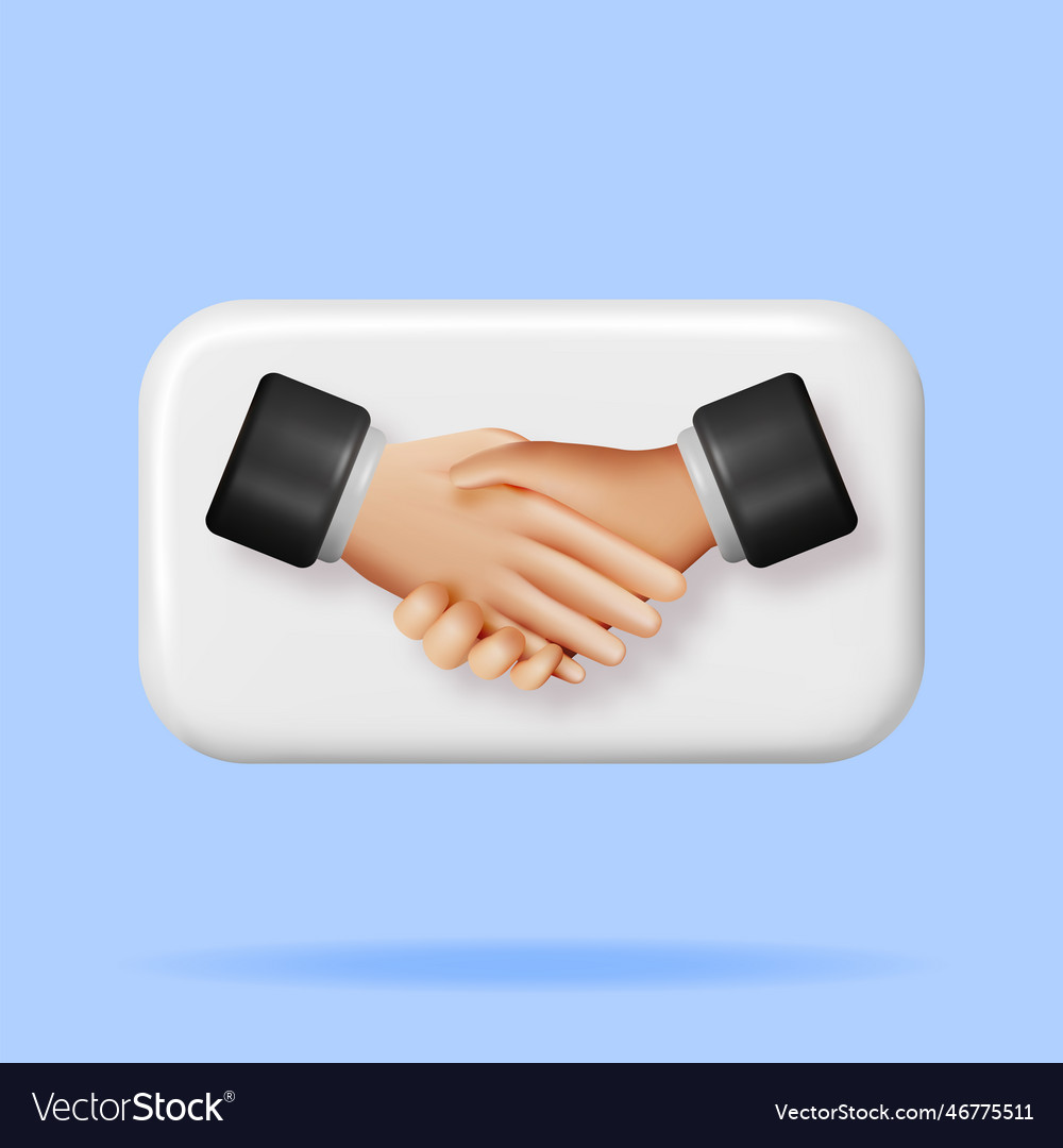 Handshake emoji vector isolated illustration. Handshake emoticon