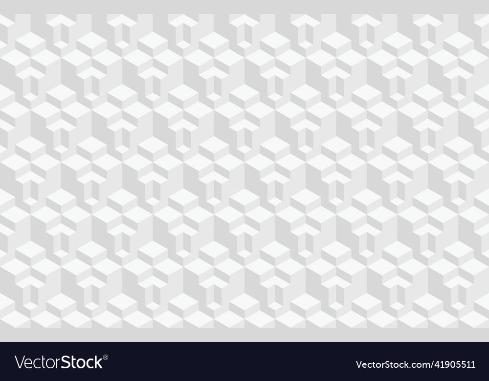 Abstract 3d geometric seamless pattern isometric vector image Abstract 3d geometric seamless pattern isometric
