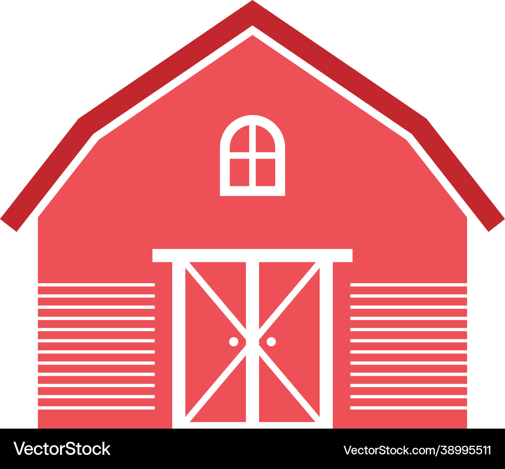 Barn icon design template Royalty Free Vector Image