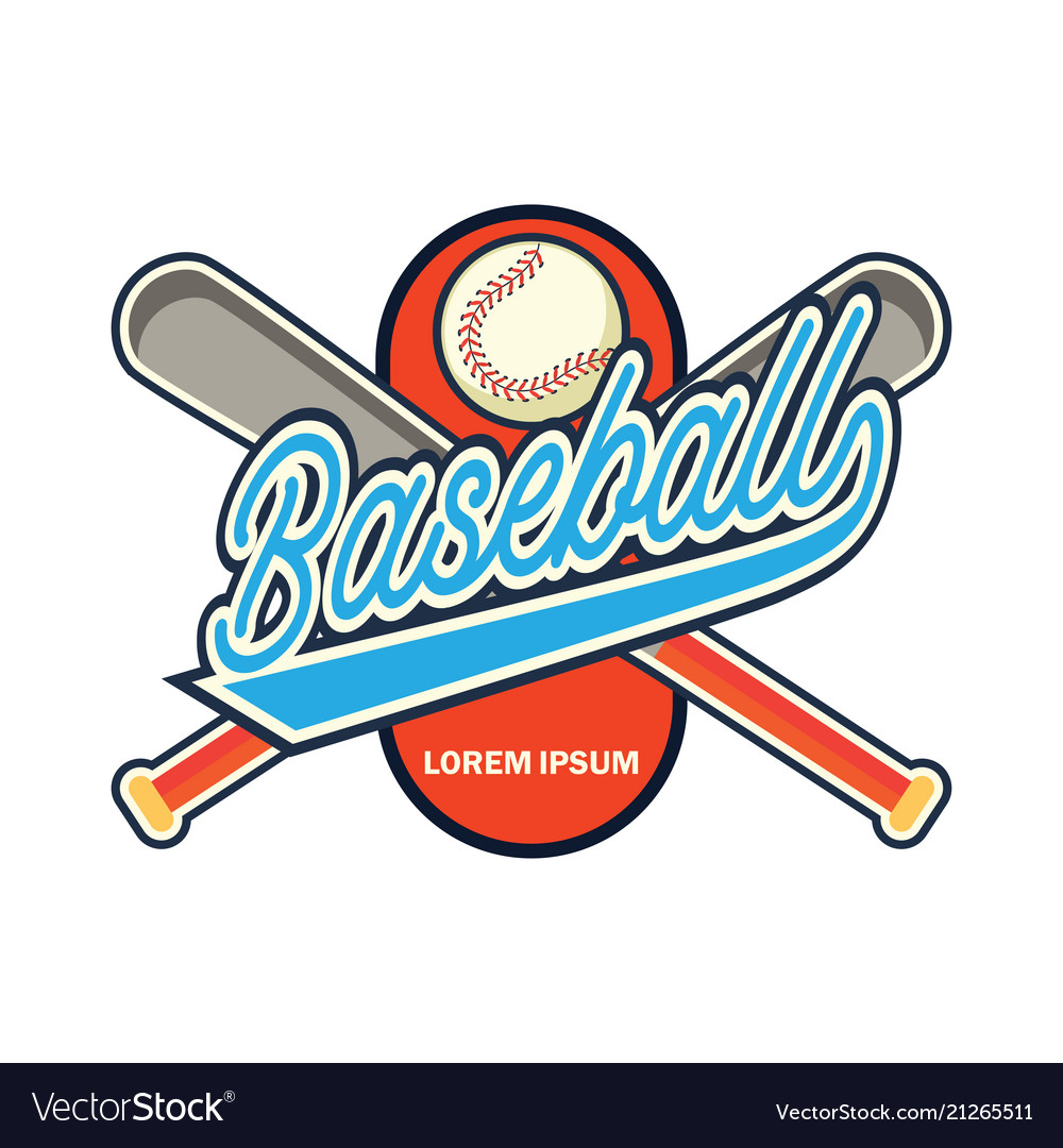 Baseball logo with text space for your slogan Vector Image