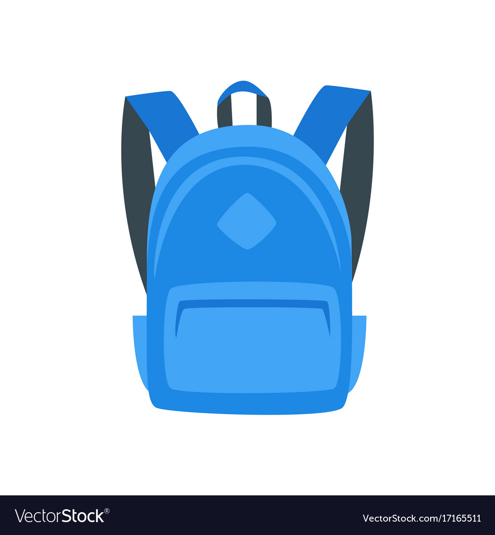 Download Blue backpack Royalty Free Vector Image - VectorStock