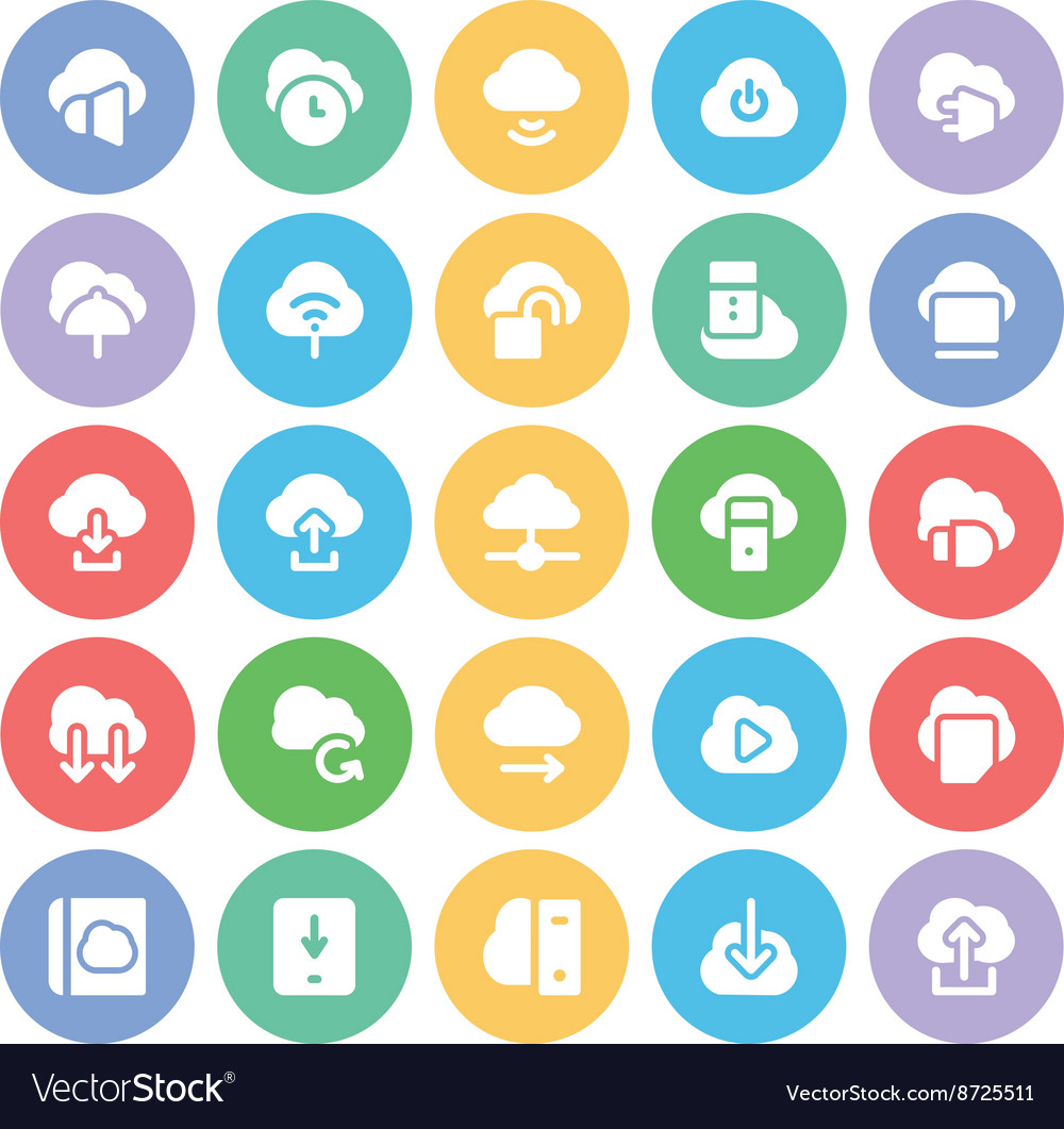 Cloud computing icons 2