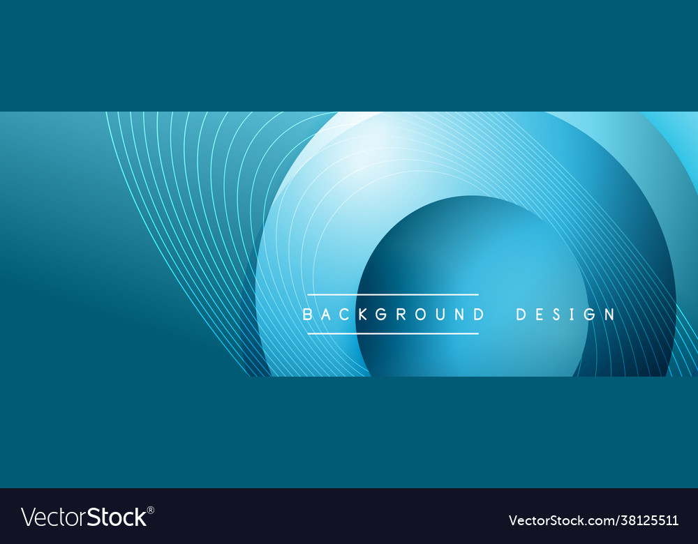 Gradient circles with shadows techno vector image Gradient circles with shadows techno