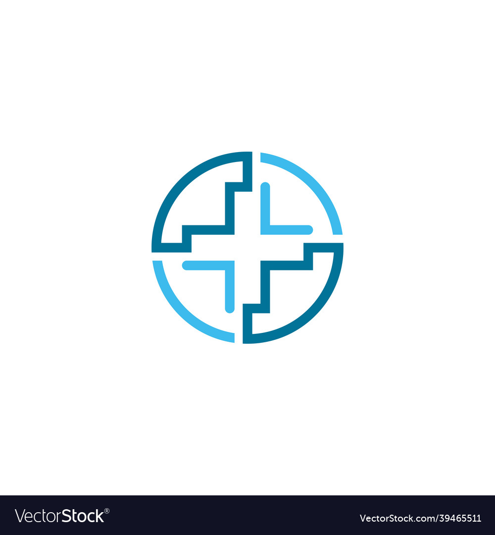 Health medical icon template Royalty Free Vector Image