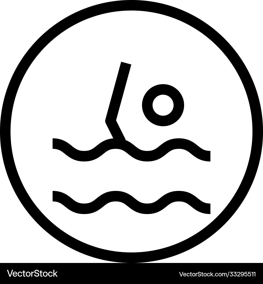 Pool line icon Royalty Free Vector Image - VectorStock