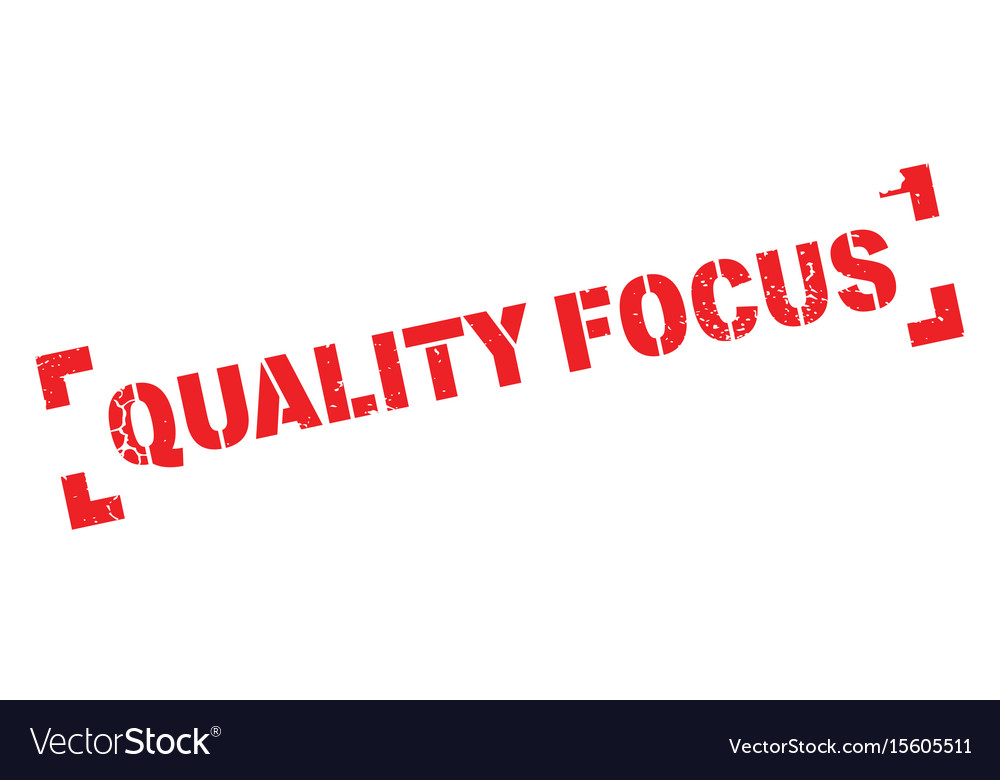 Quality focus rubber stamp