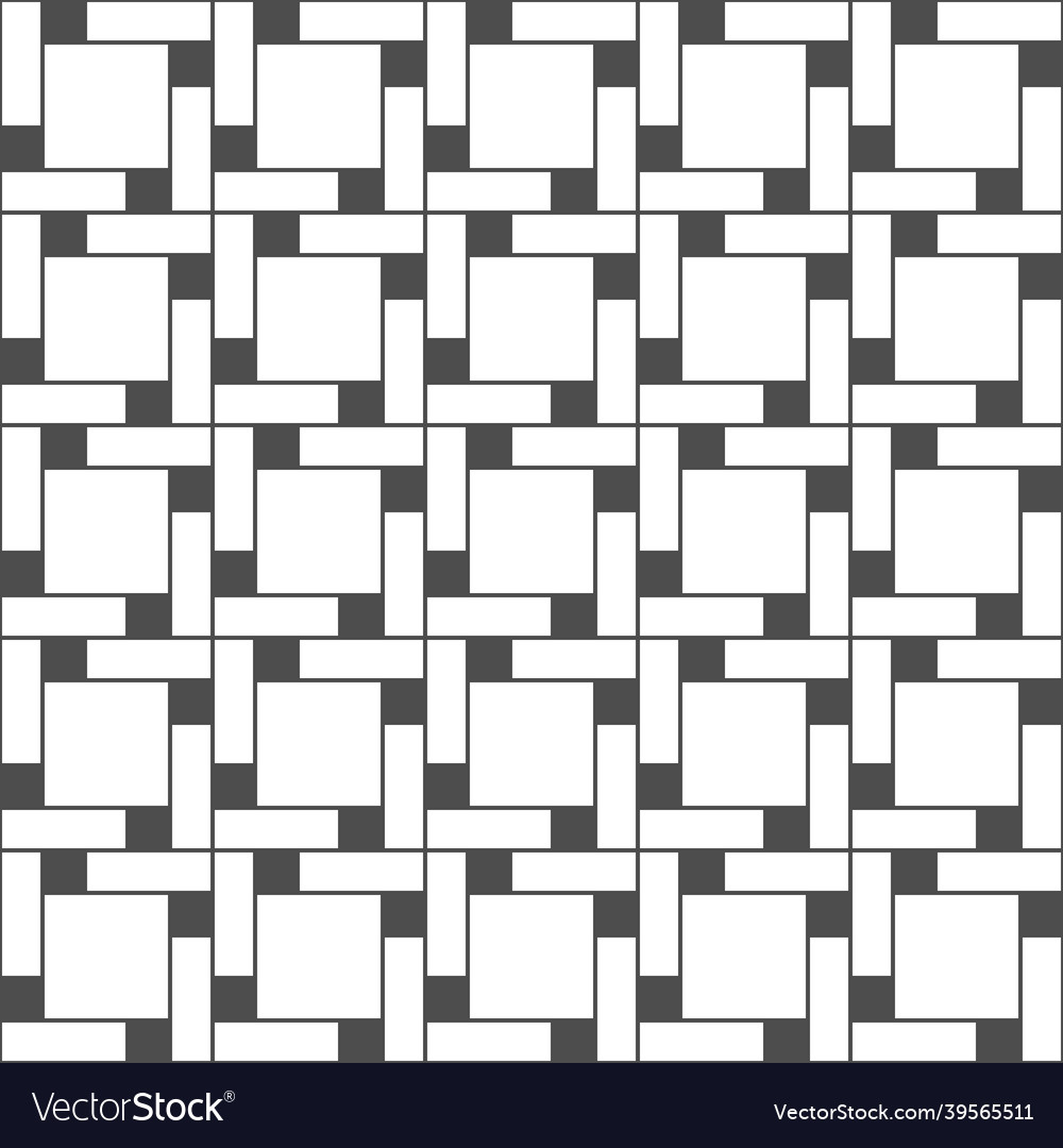 Seamless geometric pattern of lines and squares vector image Seamless geometric pattern of lines and squares