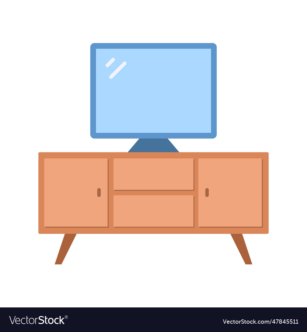 Tv stand icon image Royalty Free Vector Image VectorStock