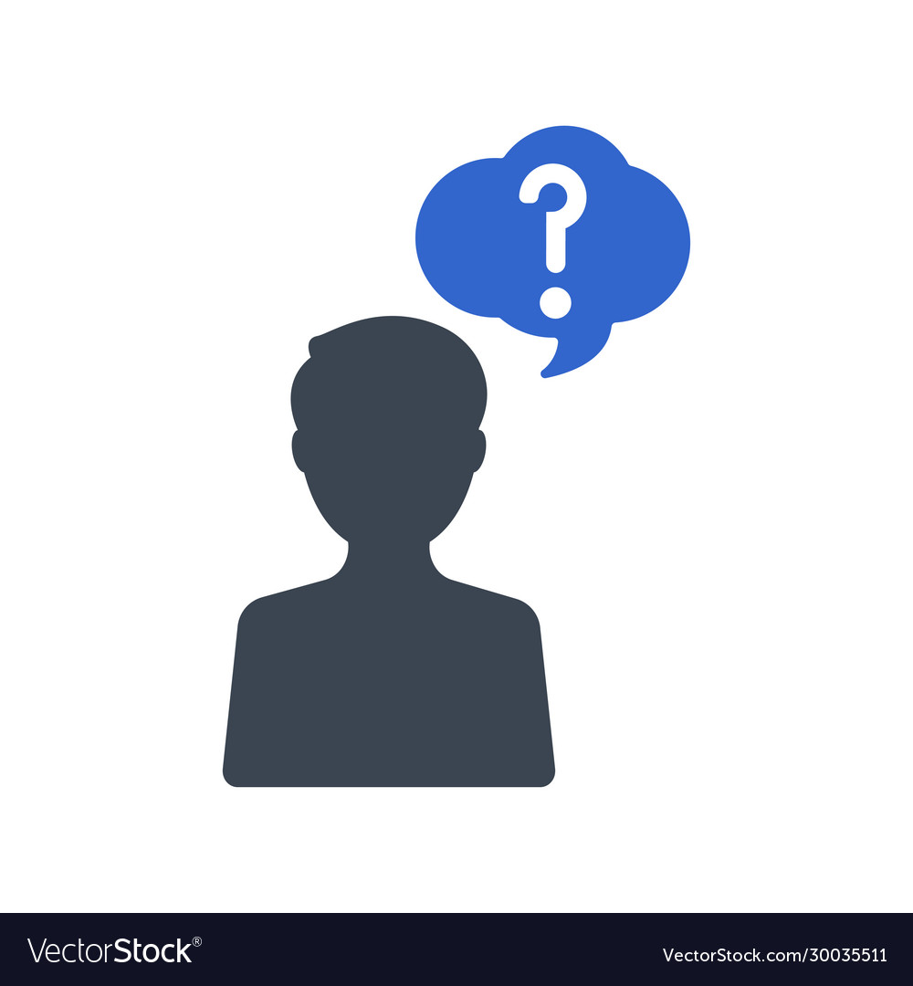 User Question Icon Royalty Free Vector Image - Vectorstock