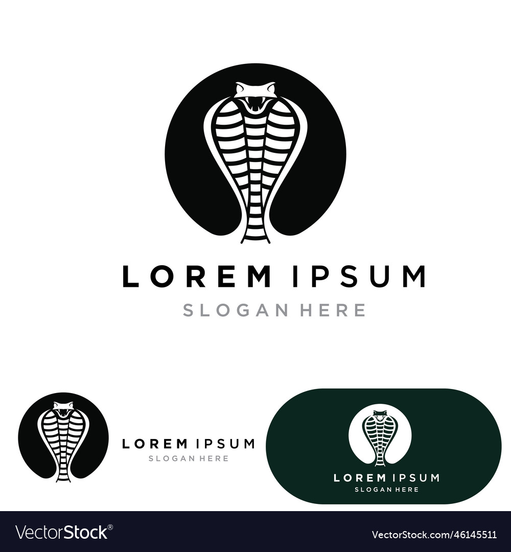 Viper snake logo design element danger icon