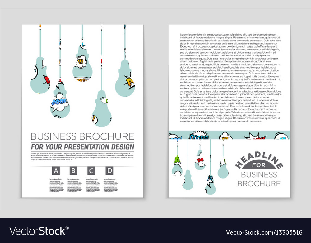 Abstract layout background set for art