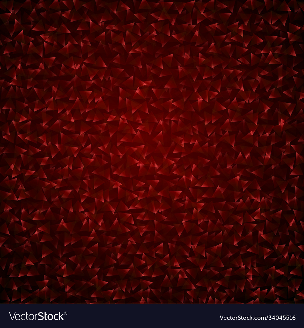 Dark red background with triangles vector image Dark red background with triangles