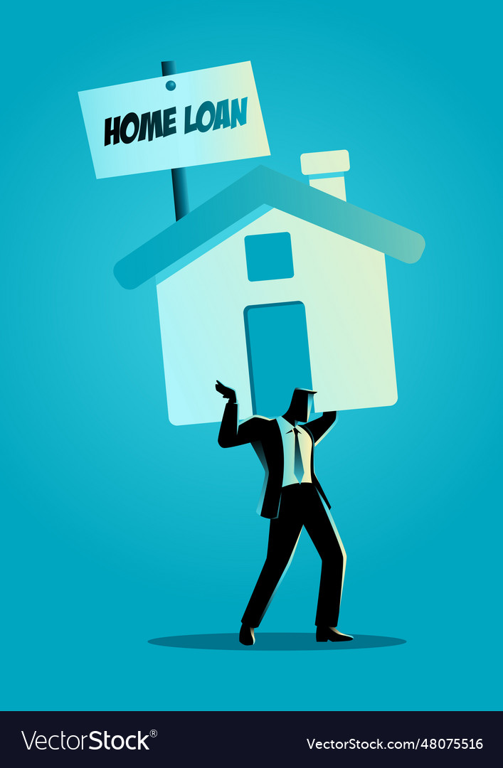 Home loan Royalty Free Vector Image - VectorStock