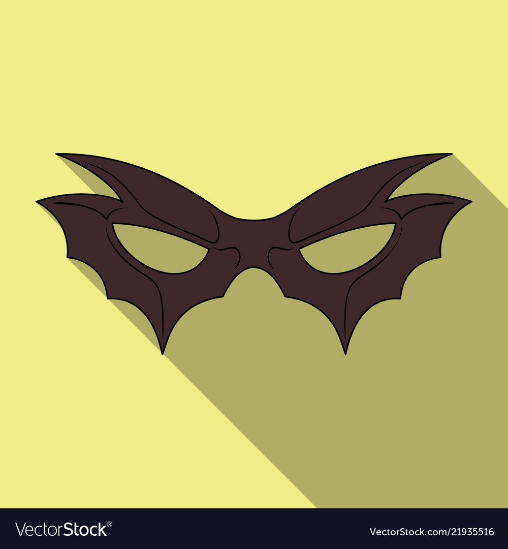Isolated object of hero and mask symbol