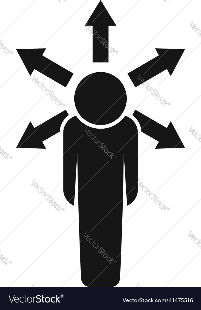 Person opportunity icon simple success Royalty Free Vector