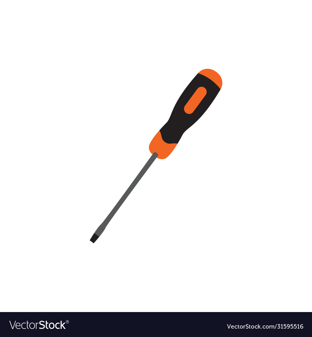 Screwdriver graphic design template isolated Vector Image