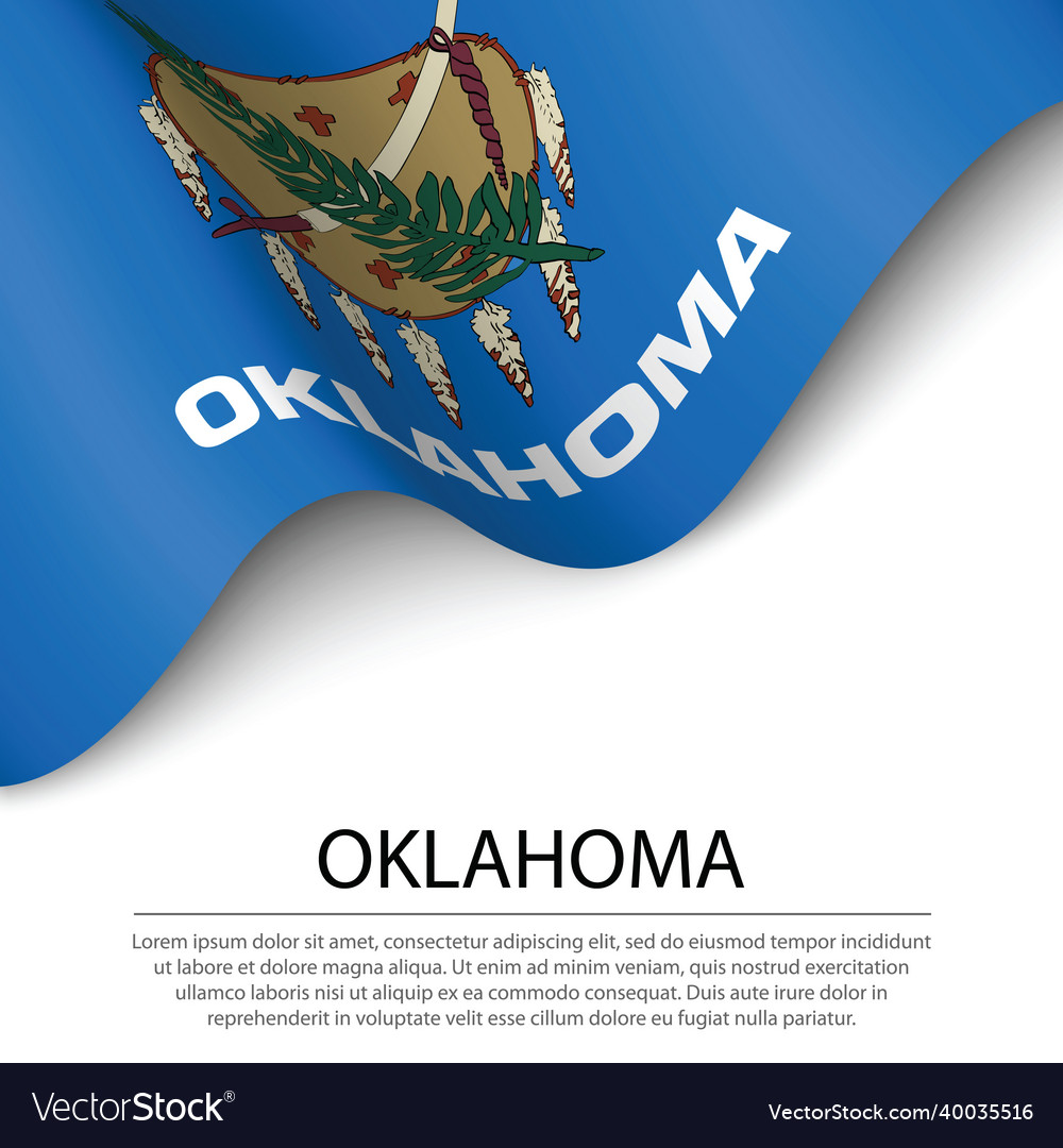 Waving flag of oklahoma ist ein Staat usa