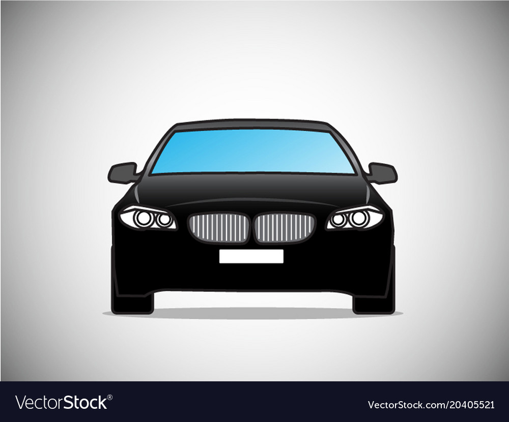 Cars icons set on gray background Royalty Free Vector Image