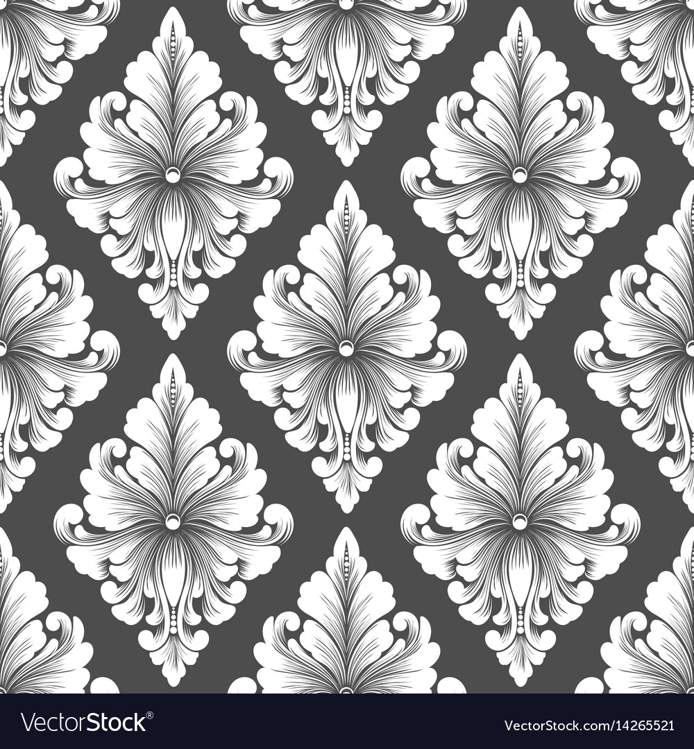 Damask seamless pattern background classical