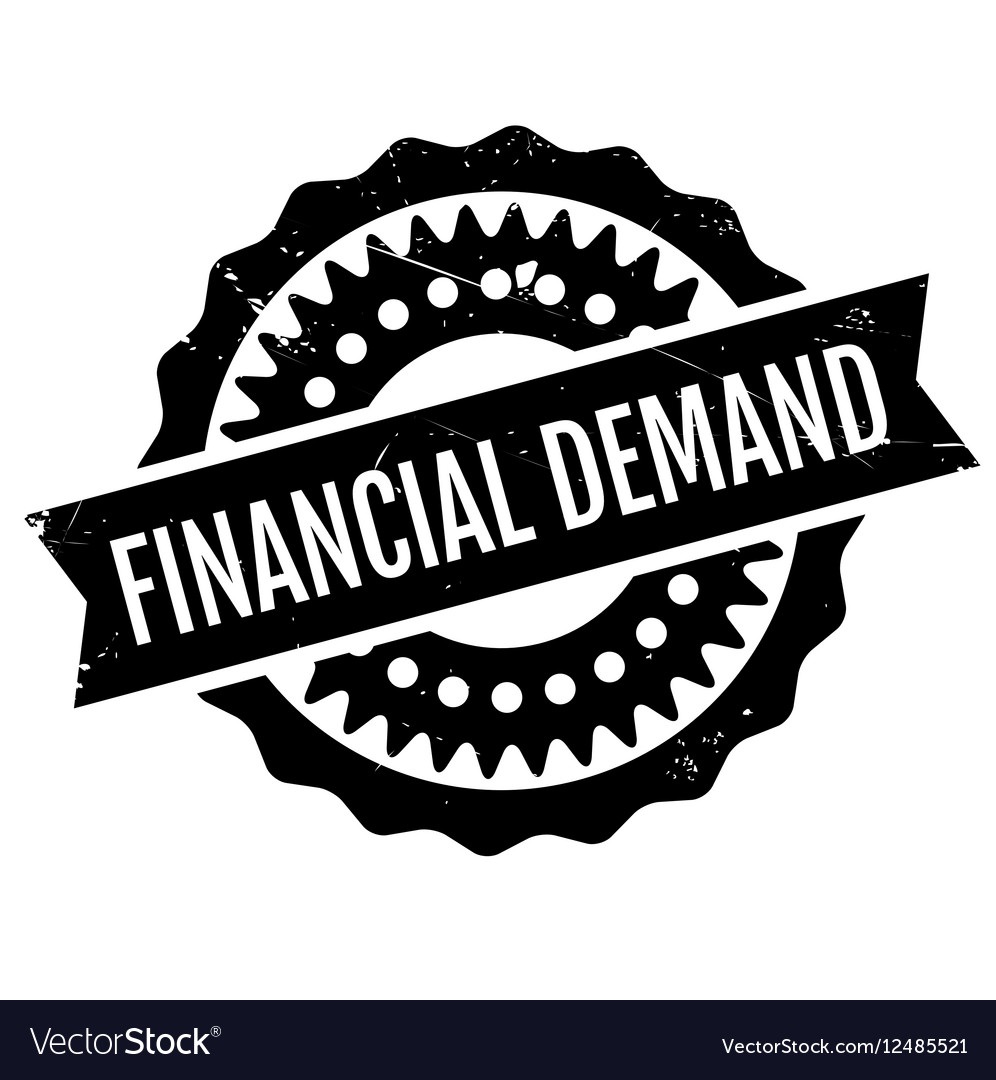 Financial demand rubber stamp