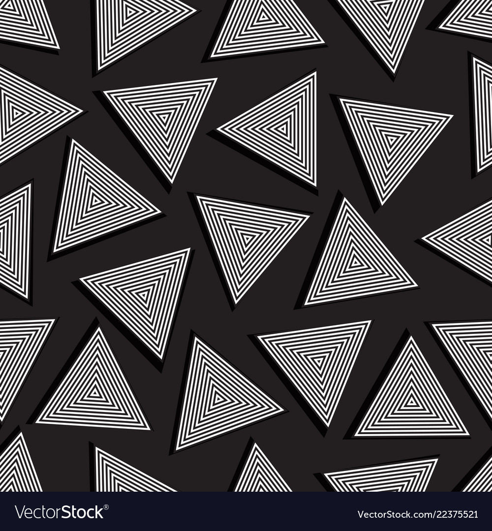 Monochrome Triangles Pattern