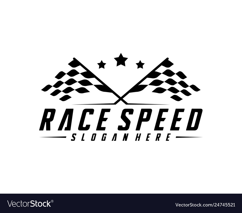Race flag design concepts icon speed simple