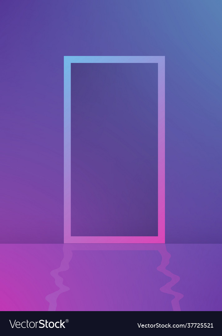 Rectangle frame purple gradient background
