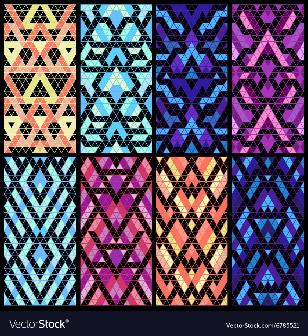 Set of eight patterns