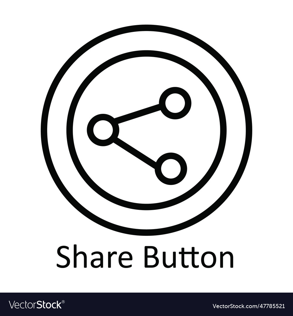 Share button outline icon design